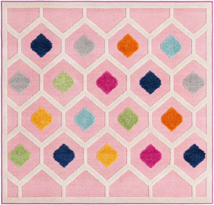 5' 3 x 5' 3 Easy-Clean Aruba Indoor / Outdoor Square Rug