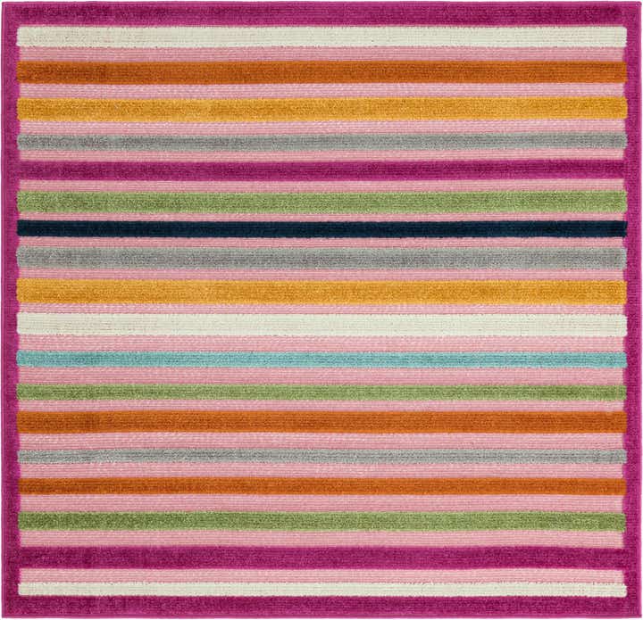 5' 3 x 5' 3 Easy-Clean Aruba Indoor / Outdoor Square Rug