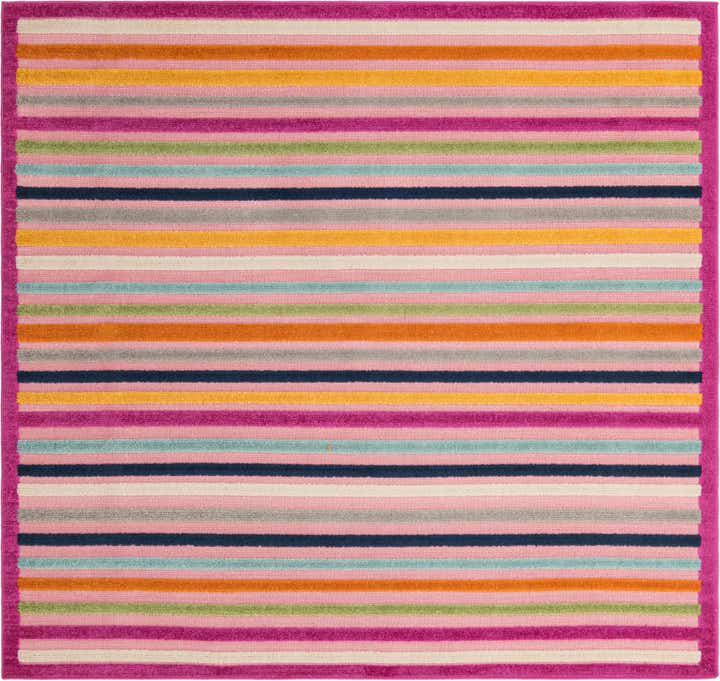7' 10 x 7' 10 Easy-Clean Aruba Indoor / Outdoor Square Rug
