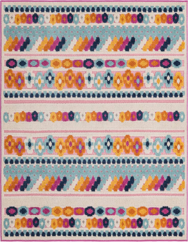 Detail image of 5' 3 x 5' 3 Easy-Clean Aruba Indoor / Outdoor Square Rug
