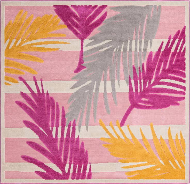Detail image of 7' 10 x 7' 10 Easy-Clean Aruba Indoor / Outdoor Square Rug