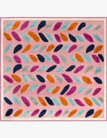 5' 3 x 5' 3 Easy-Clean Aruba Indoor / Outdoor Square Rug