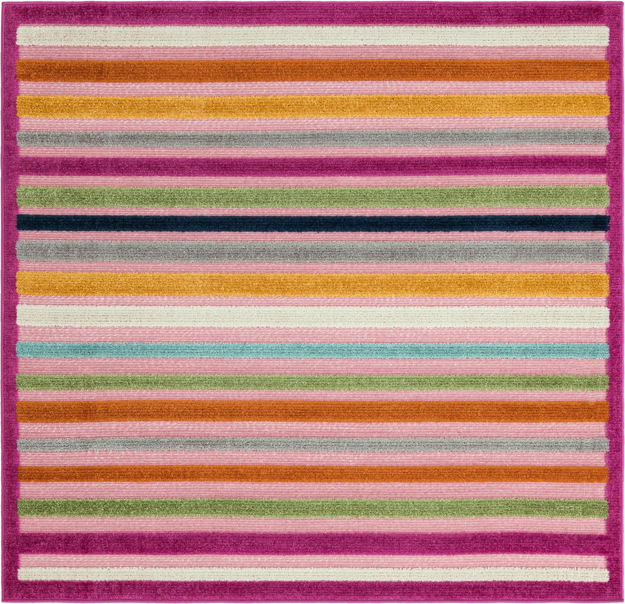 5' 3 x 5' 3  Washable Aruba Indoor / Outdoor Square Rug