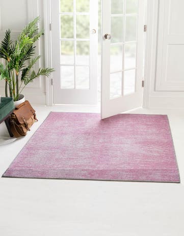 Pink Asha Square Rug