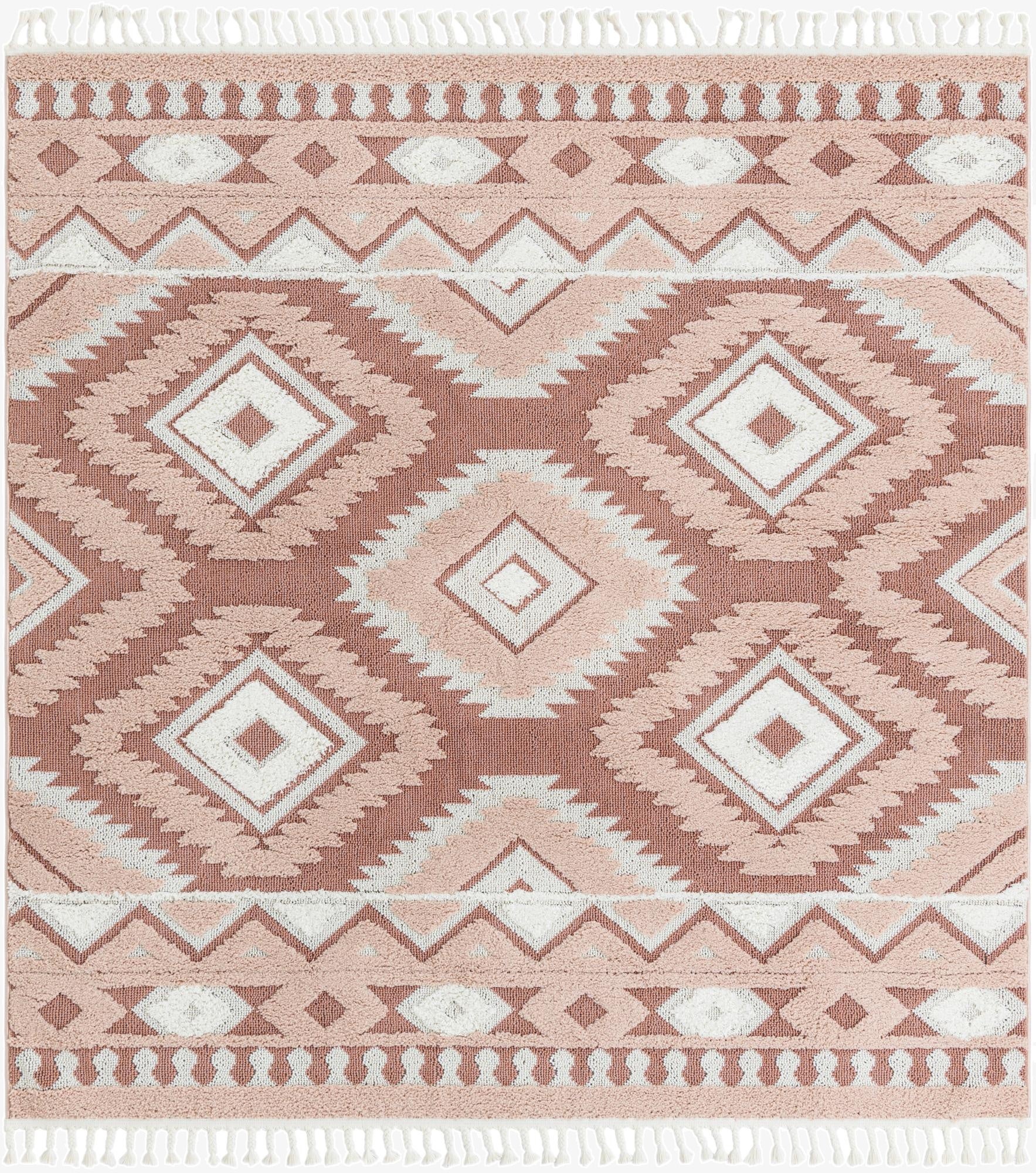 7' 10 x 7' 10 Boho Square Rug