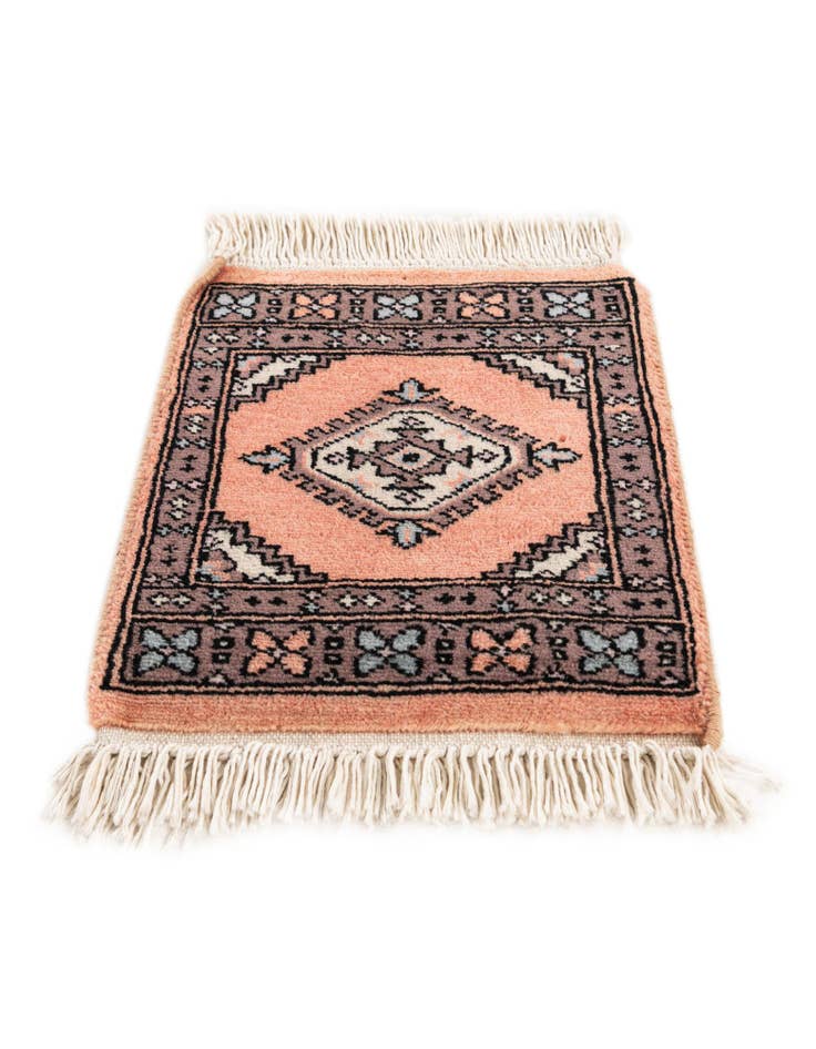Detail image of 1' x 1' 1  Hand Knotted Bokhara Wool Square Rug