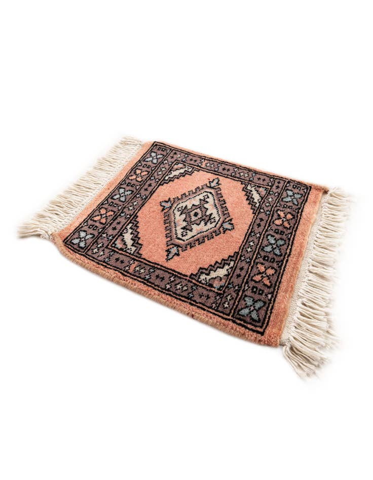 Detail image of 1' x 1' 1  Hand Knotted Bokhara Wool Square Rug