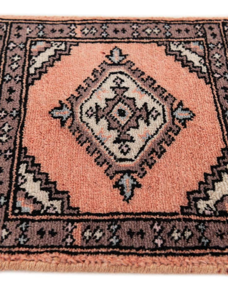 Detail image of 1' x 1' 1  Hand Knotted Bokhara Wool Square Rug