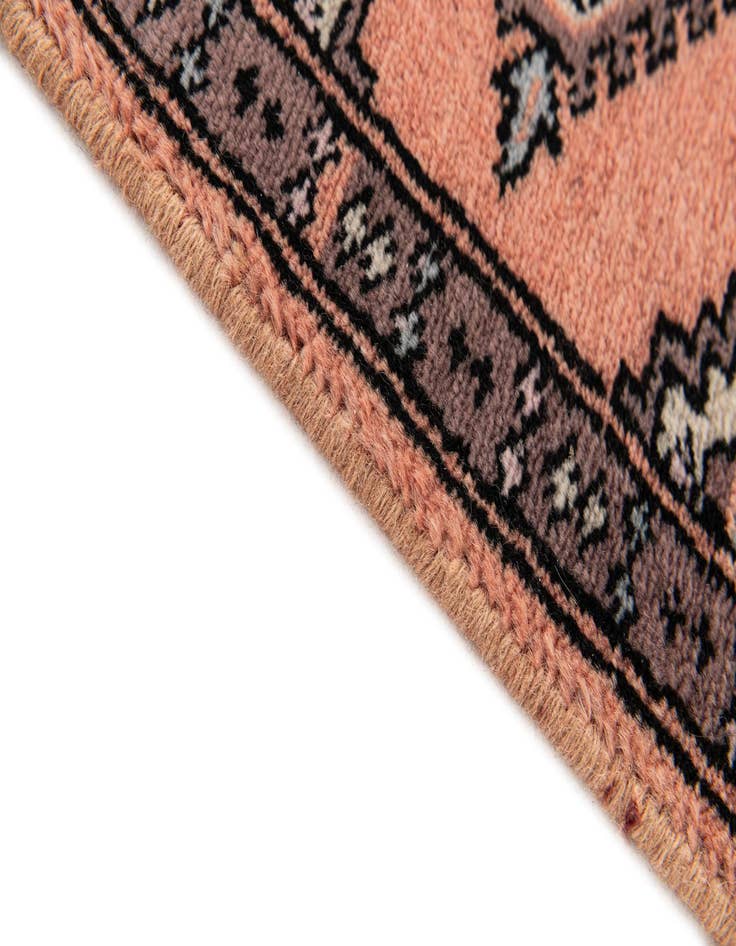 Detail image of 1' x 1' 1  Hand Knotted Bokhara Wool Square Rug