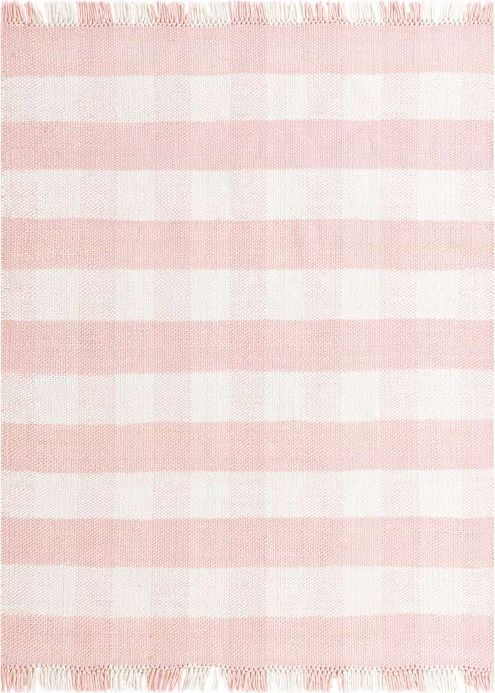7' 10 x 7' 10 Easy-Clean Eco Plaid Washable Indoor / Outdoor Square Rug