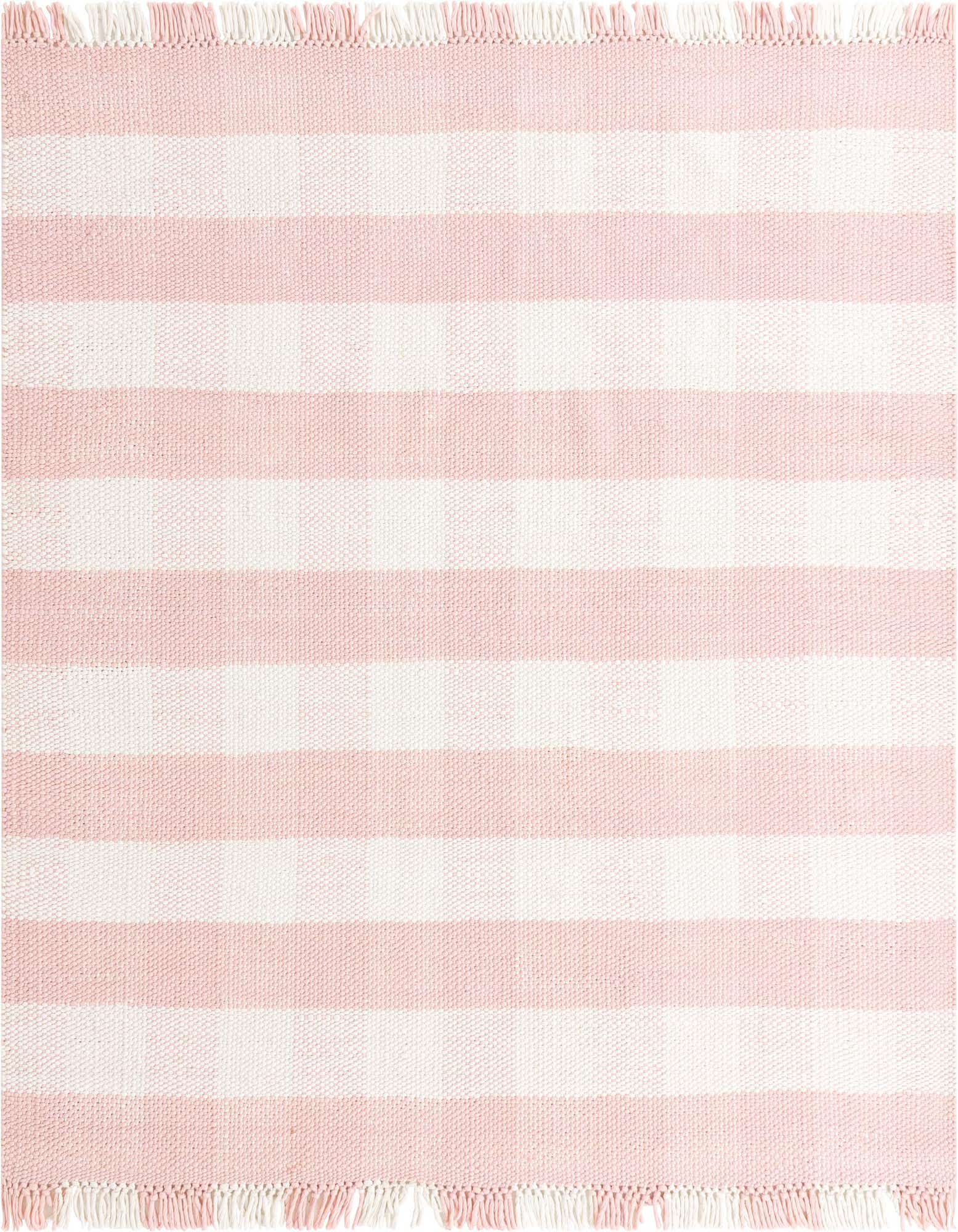 7' 10 x 7' 10 Easy-Clean Eco Plaid Washable Indoor / Outdoor Square Rug