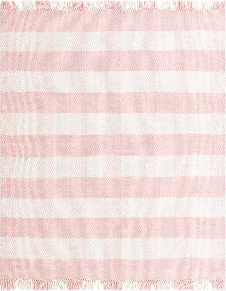 Detail image of 7' 10 x 7' 10 Easy-Clean Eco Plaid Washable Indoor / Outdoor Square Rug