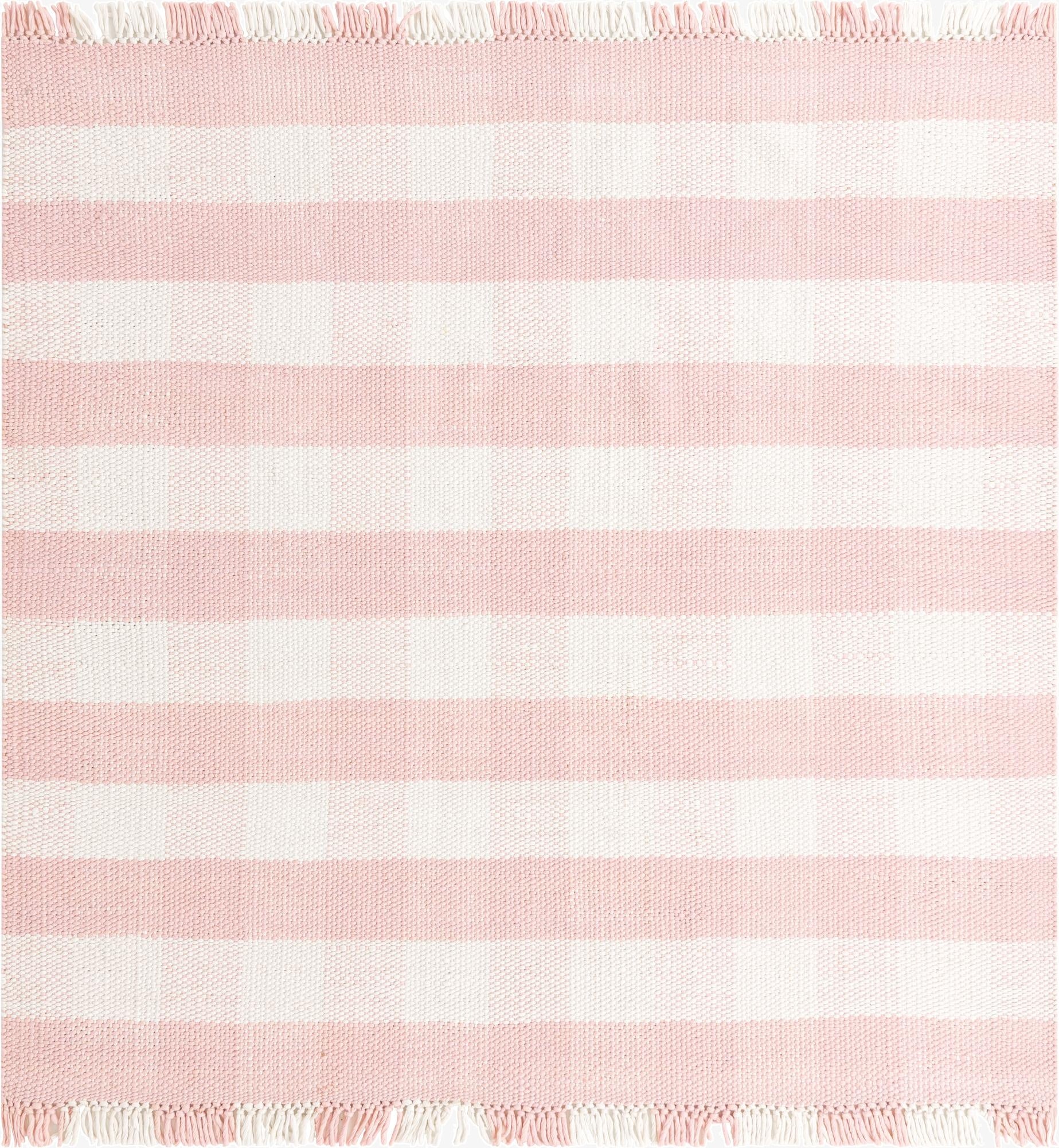 7' 10 x 7' 10 Eco Plaid   Washable Indoor / Outdoor Square Rug