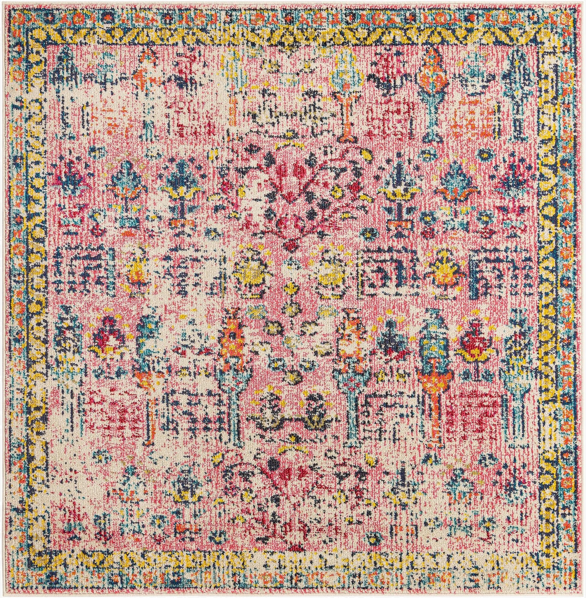 5' 3 x 5' 3 Washable El Paso Square Rug