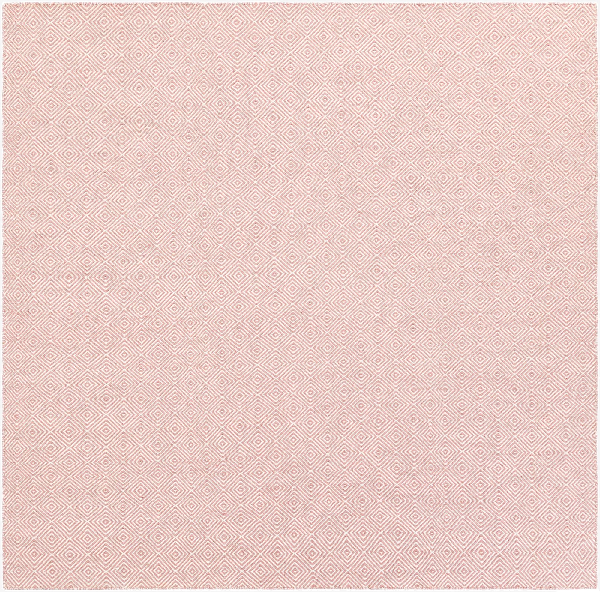 Primary image 7' 10 x 7' 10  Hand Woven Geo Trellis Flatweave Square Rug