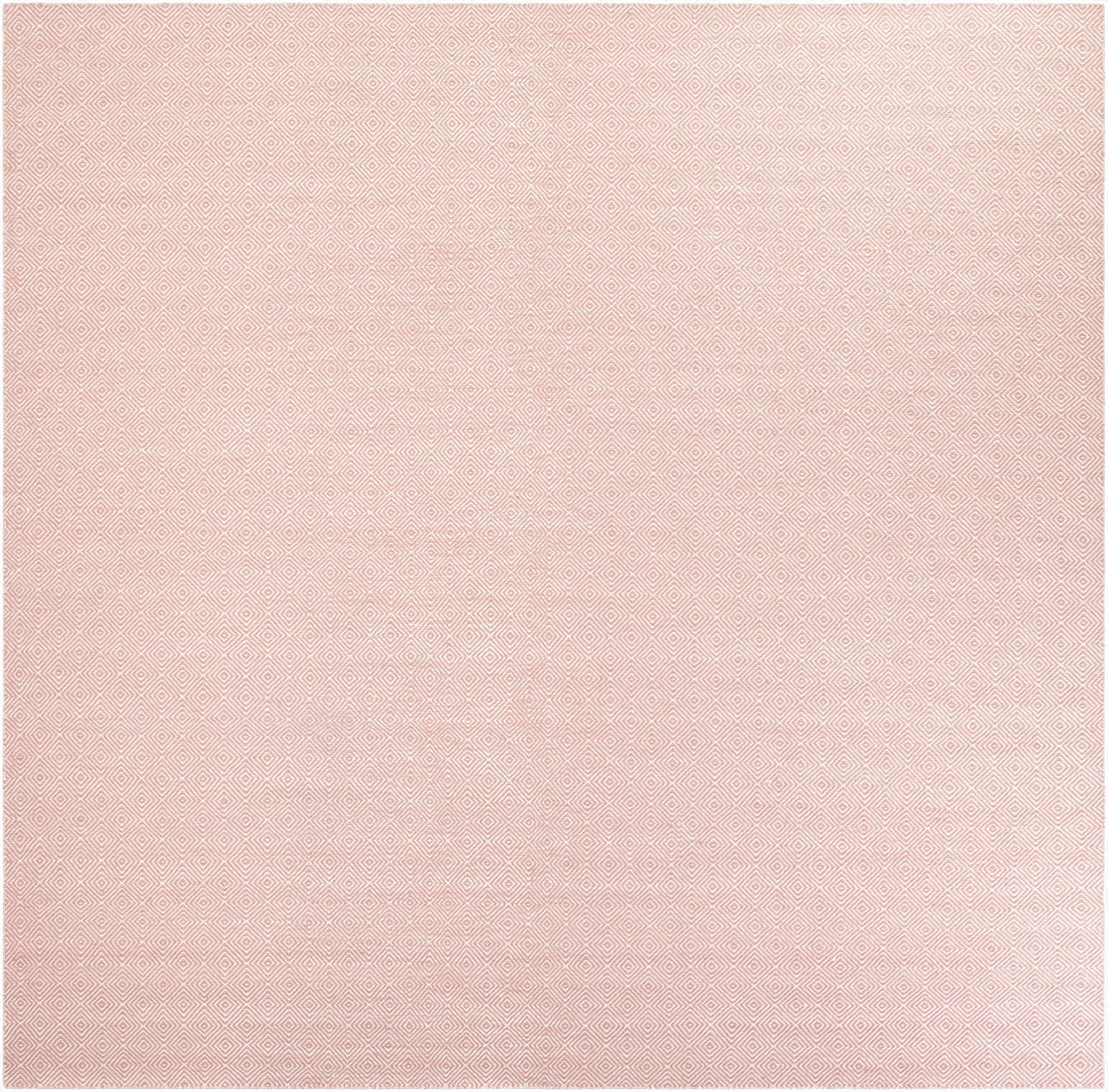 Primary image 12' x 12'  Hand Woven Geo Trellis Flatweave Square Rug