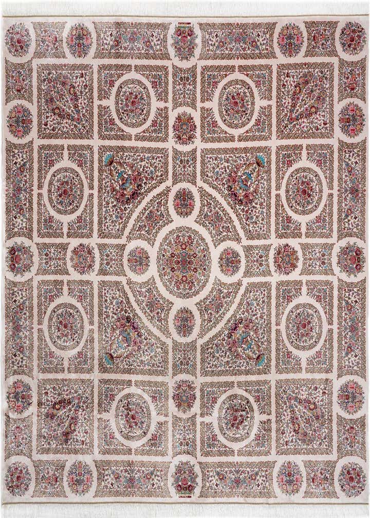 8' 2 x 8' 2 Ghom Design Square Rug
