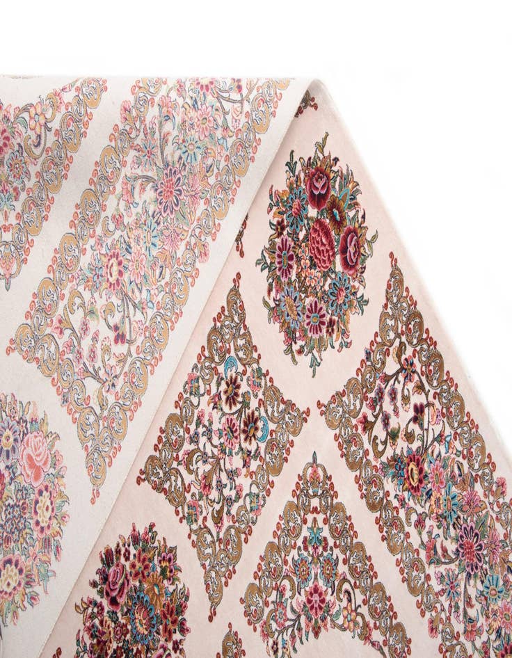 Detail image of 8' 2 x 8' 2 Ghom Design Square Rug