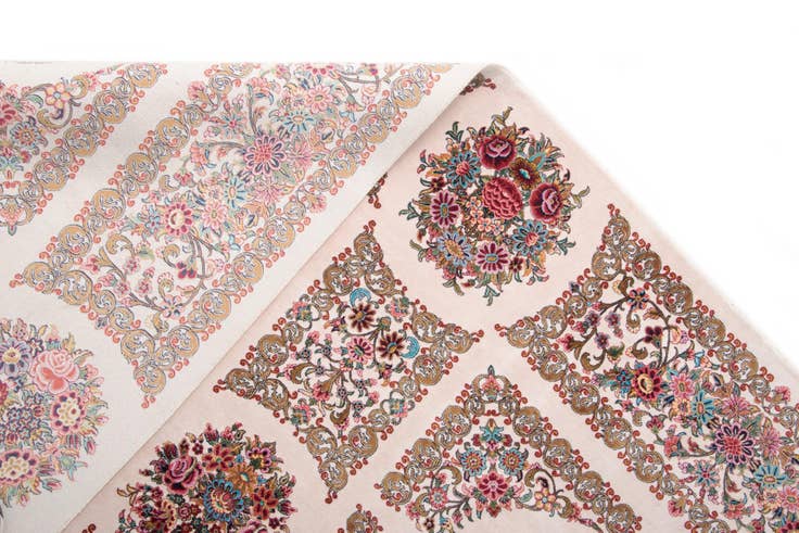 Detail image of 8' 2 x 8' 2 Ghom Design Square Rug