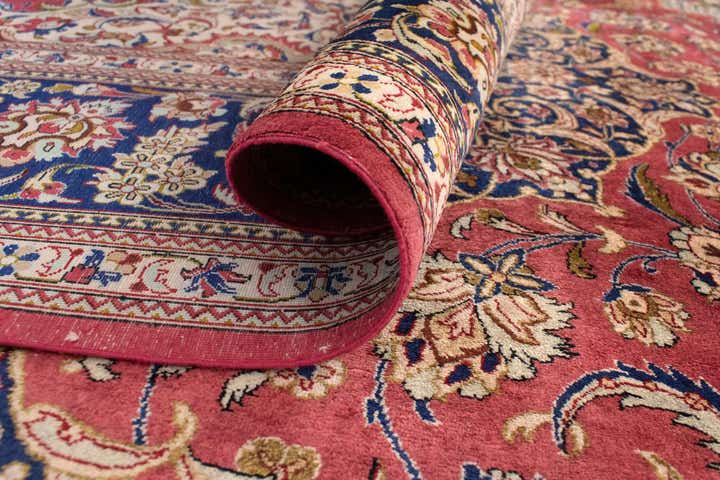 6' 7 x 6' 7 Ghom Silk Square Rug