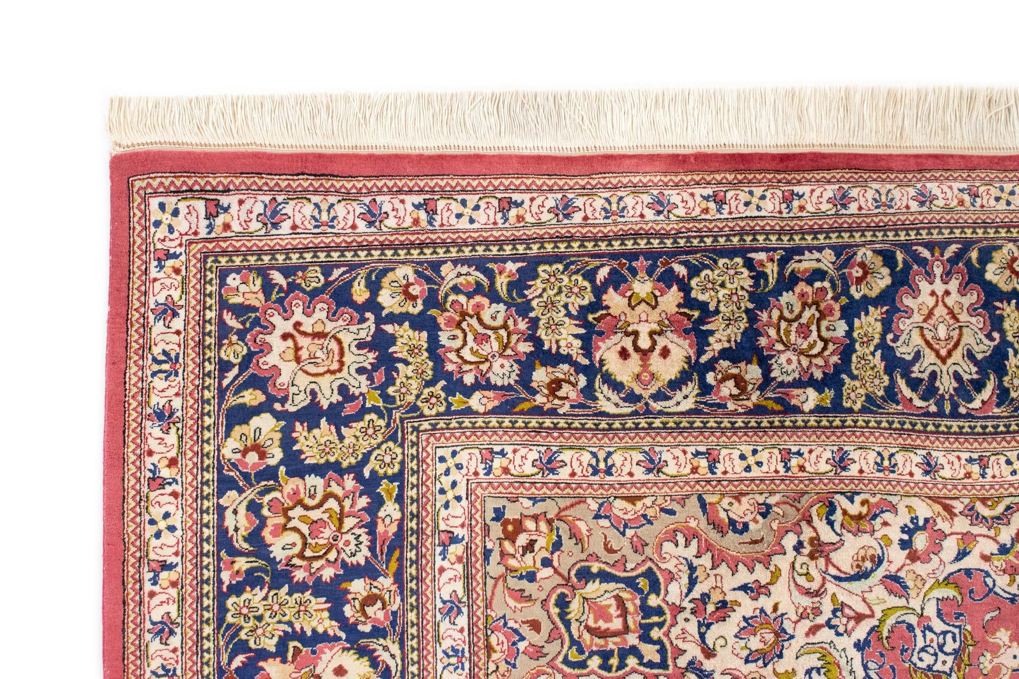 6' 7 x 6' 7 Ghom Silk Square Rug