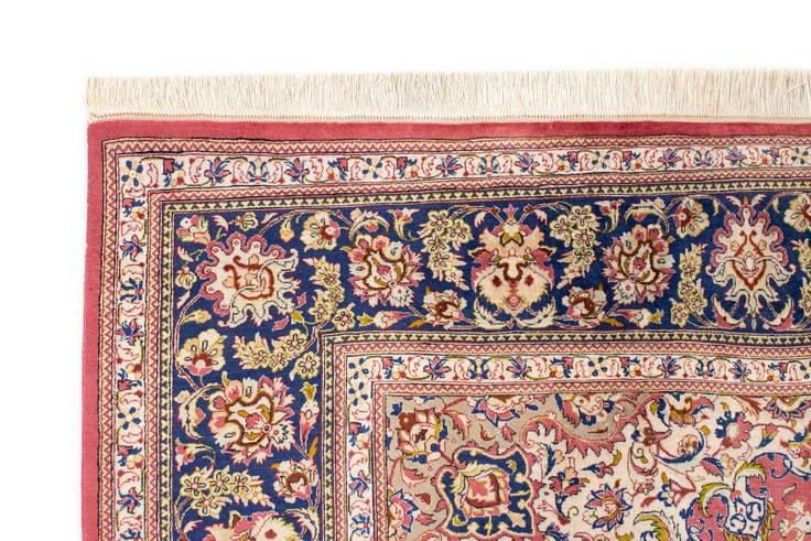 Detail image of 6' 7 x 6' 7 Ghom Silk Square Rug