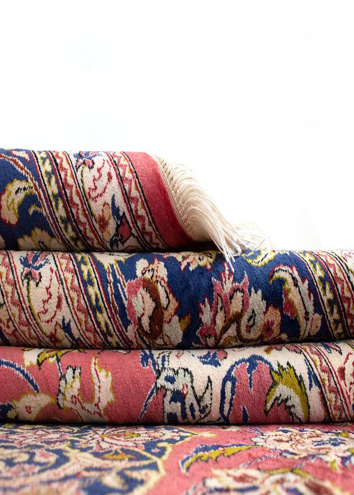 6' 7 x 6' 7 Ghom Silk Square Rug