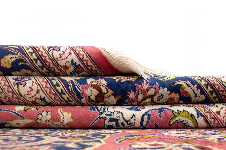 6' 7 x 6' 7 Ghom Silk Square Rug