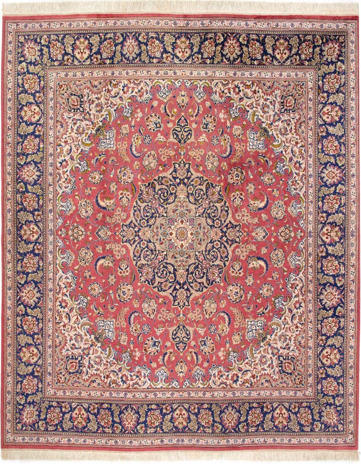 Detail image of 6' 7 x 6' 7 Ghom Silk Square Rug