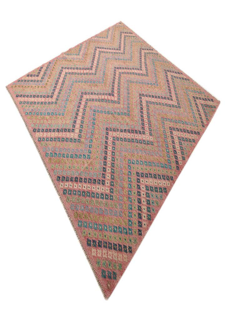 9' x 9' 3 Hand Woven Kilim Modern Wool Square Rug