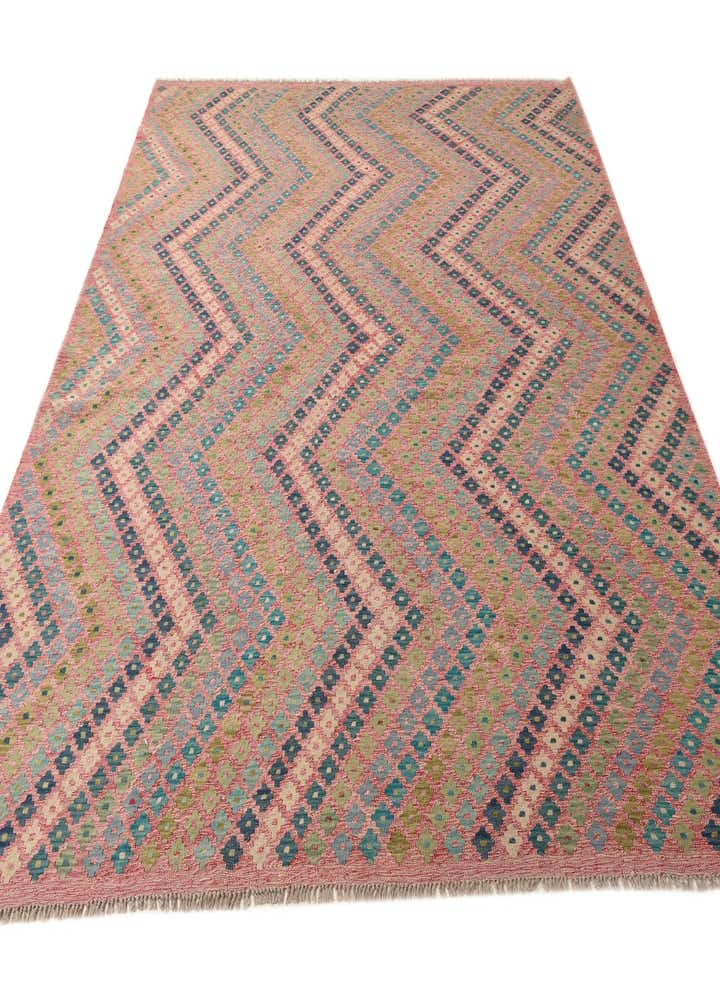 9' x 9' 3 Hand Woven Kilim Modern Wool Square Rug