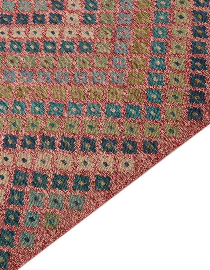 Detail image of 9' x 9' 3  Hand Woven Kilim Modern Wool Square Rug