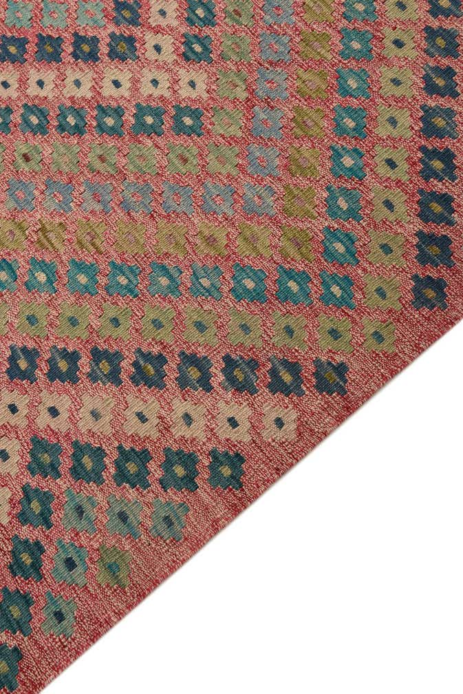 9' x 9' 3 Hand Woven Kilim Modern Wool Square Rug