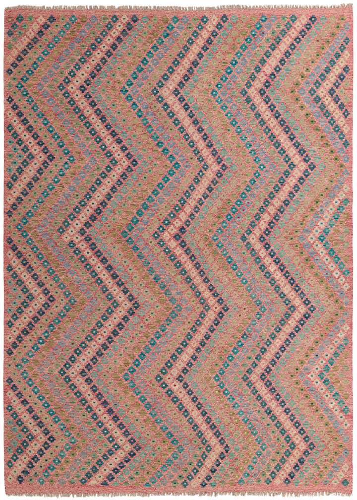 9' x 9' 3 Hand Woven Kilim Modern Wool Square Rug