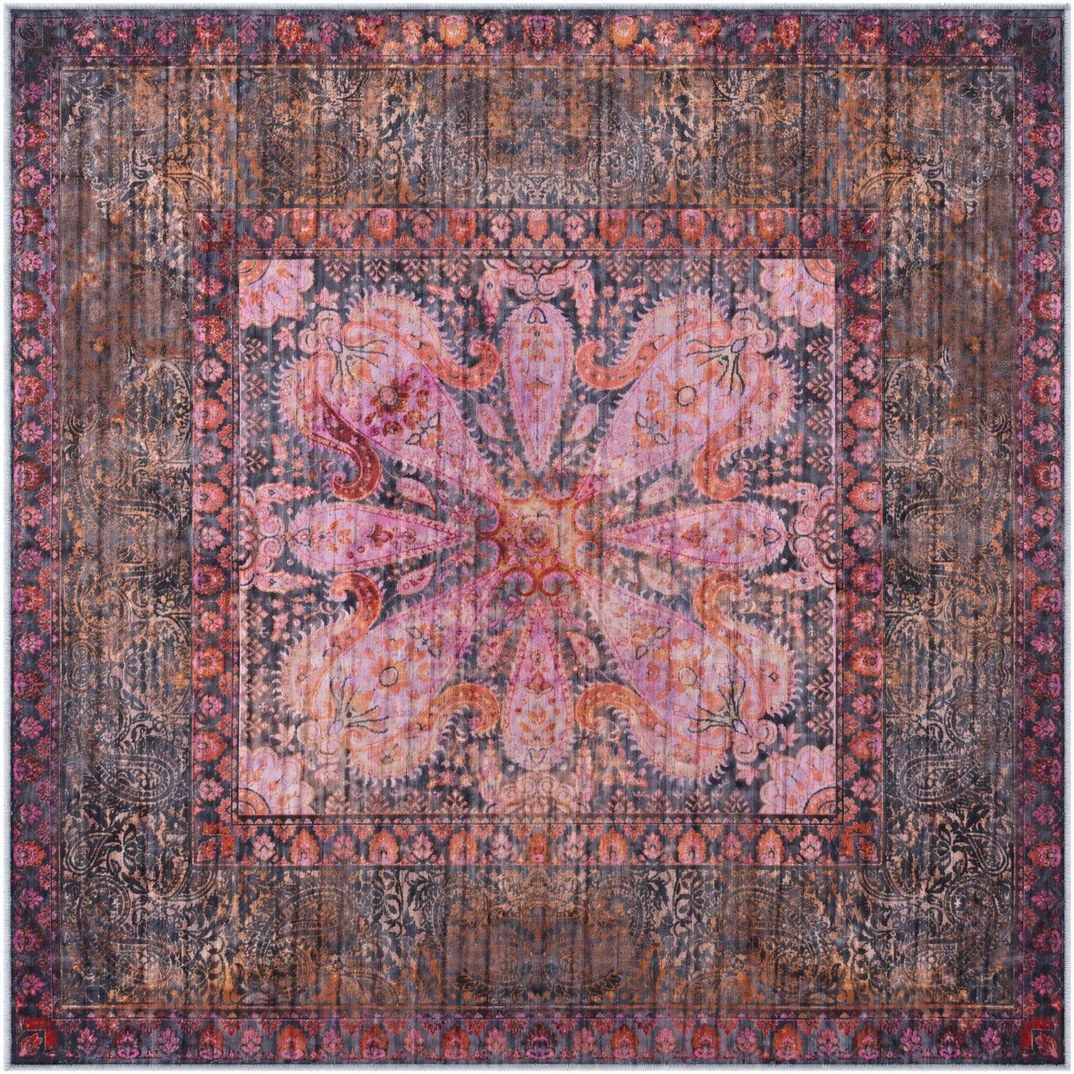 185cm x 185cm Mangata Alfombra Cuadrado