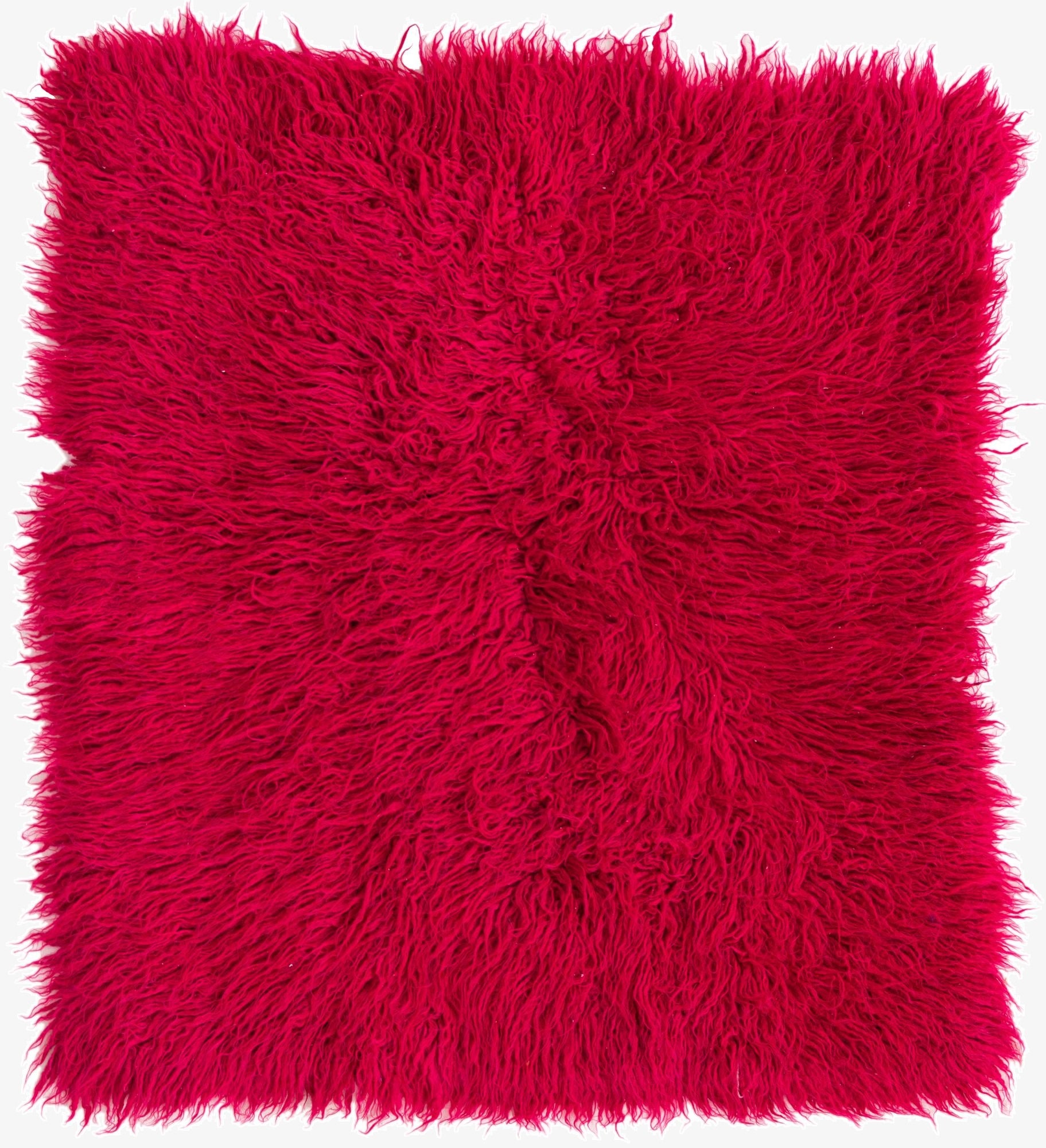 3' 1 x 3' 5  Hand Knotted Moroccan Wool Square Rug