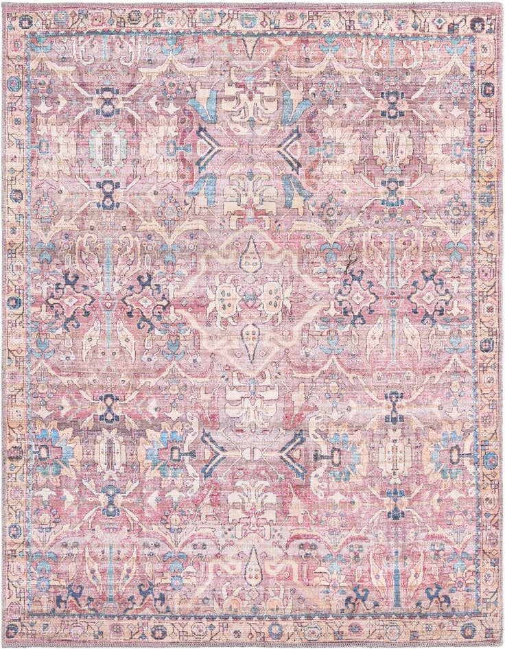 Detail image of 5' 3 x 5' 3 Washable Nostalgia Square Rug