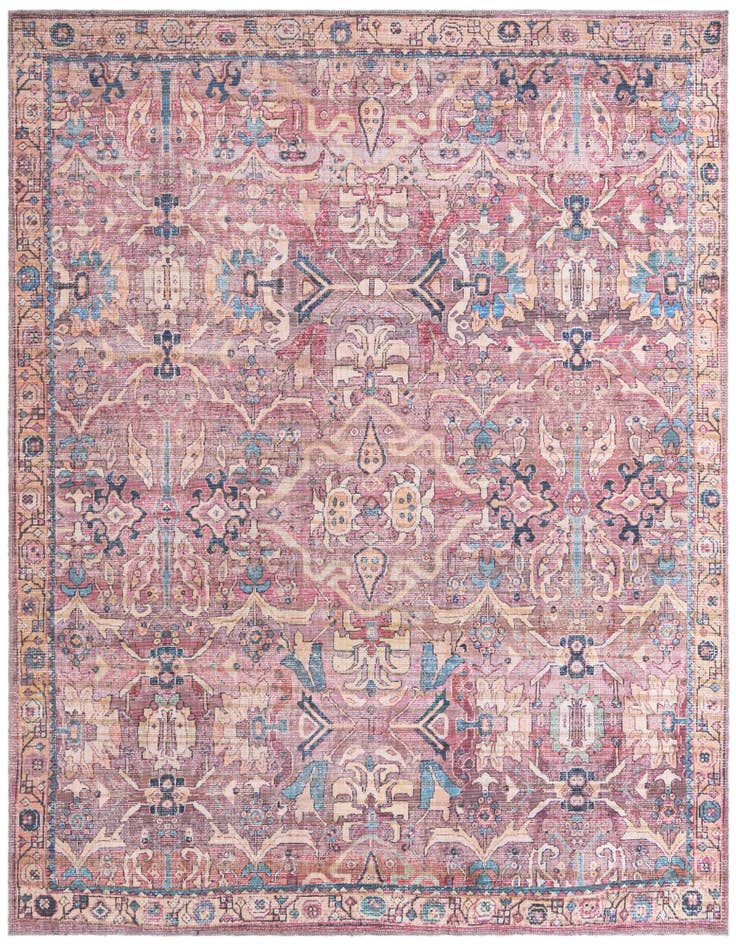 Detail image of 7' 3 x 7' 3 Washable Nostalgia Square Rug