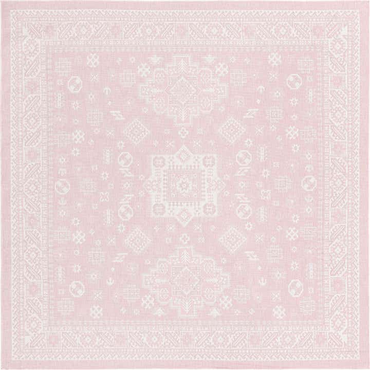 10' x 10' Easy-Clean Aztec Indoor / Outdoor Square Rug