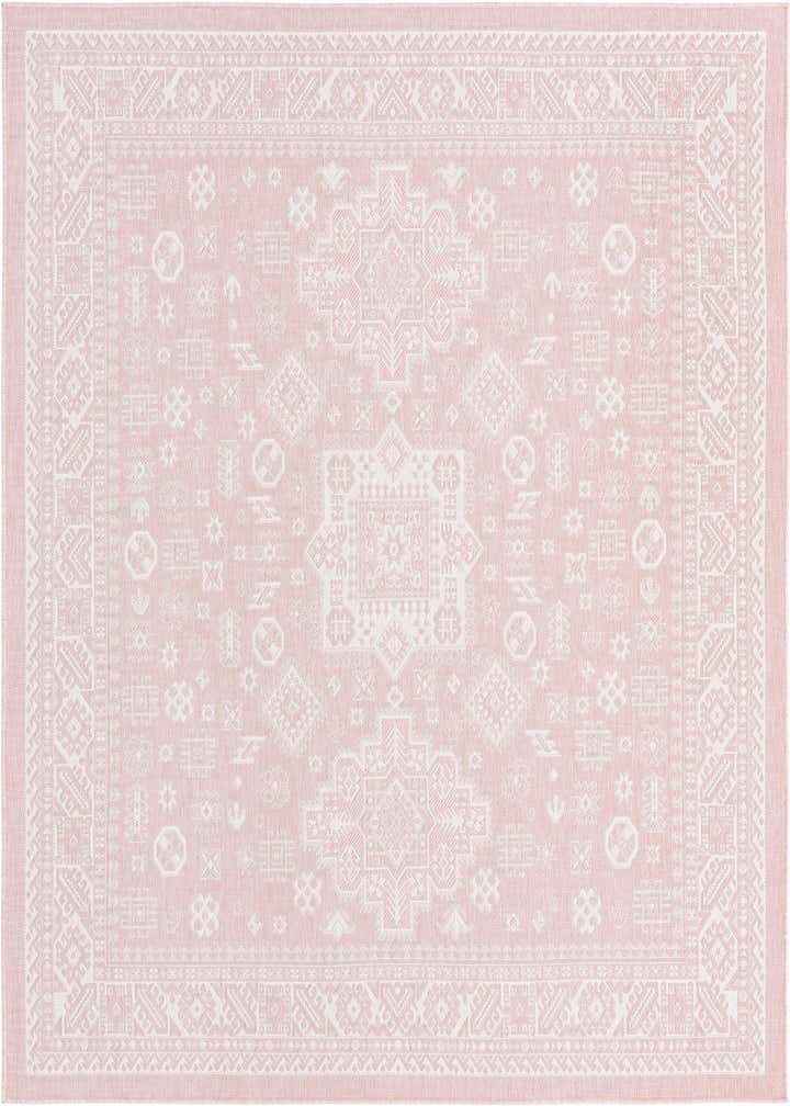 7' 10 x 7' 10 Easy-Clean Aztec Indoor / Outdoor Square Rug