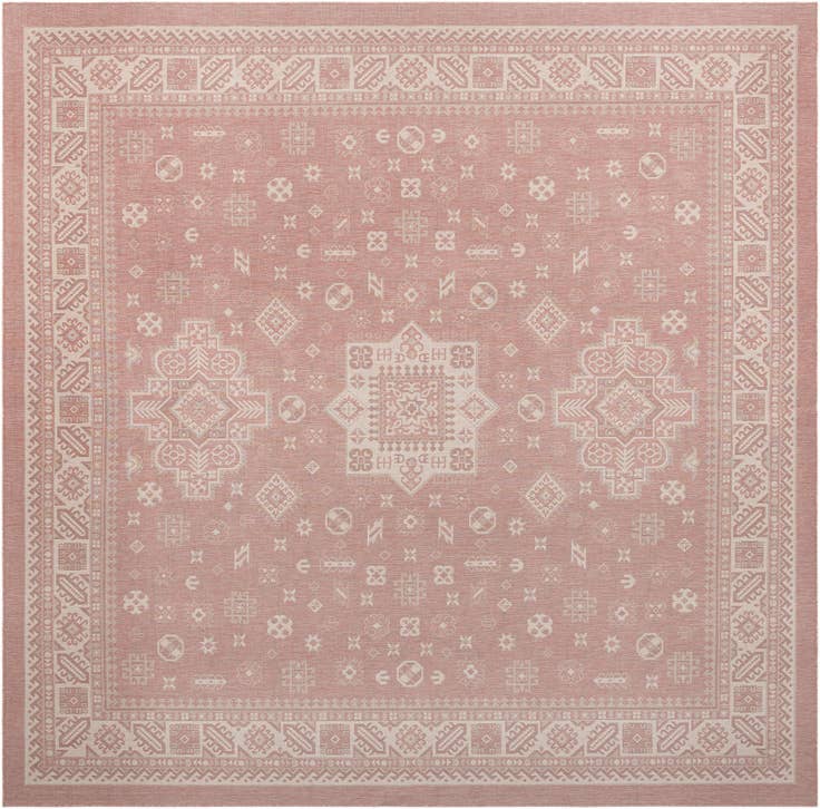 Detail image of 13' x 13' Easy-Clean Aztec Indoor / Outdoor Square Rug