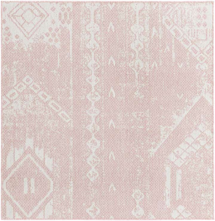 5' 3 x 5' 3 Easy-Clean Bohemian Indoor / Outdoor Square Rug