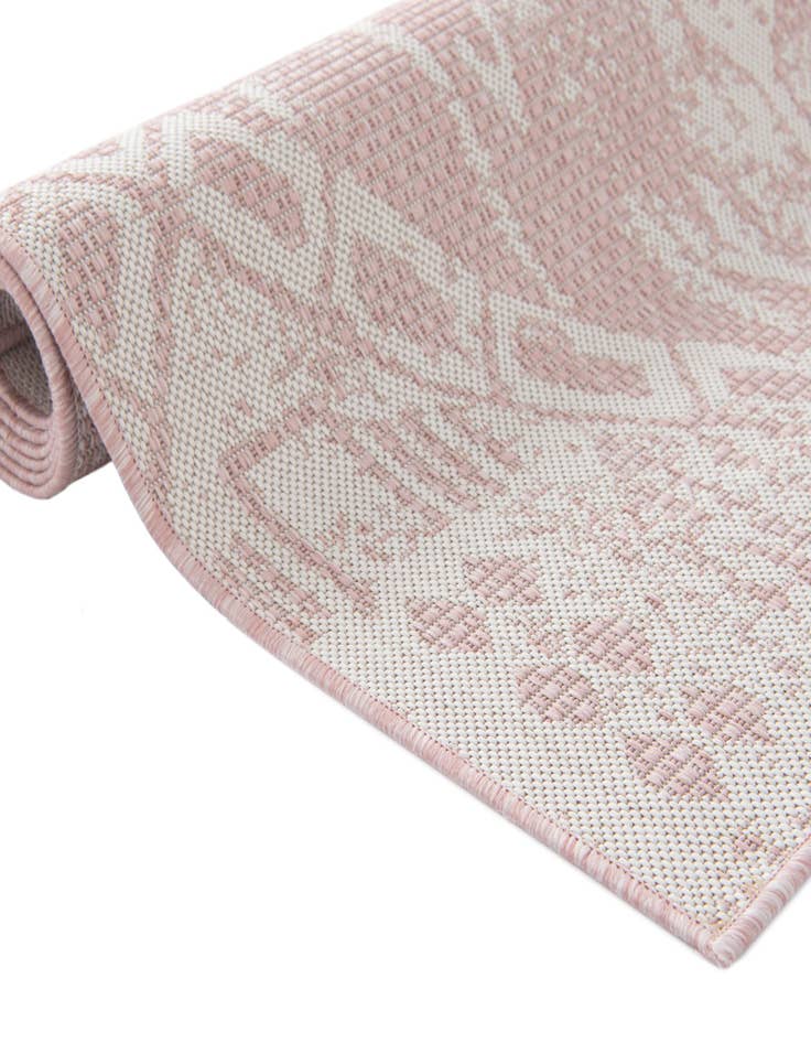 Detail image of 7' x 7' Easy-Clean Bohemian Indoor / Outdoor Square Rug