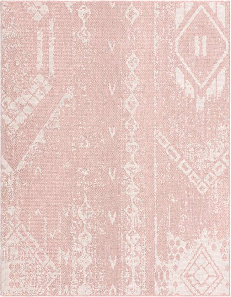 Detail image of 7' x 7' Easy-Clean Bohemian Indoor / Outdoor Square Rug