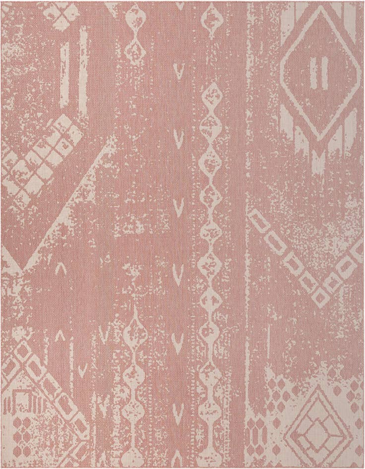 Detail image of 13' x 13' Easy-Clean Bohemian Indoor / Outdoor Square Rug