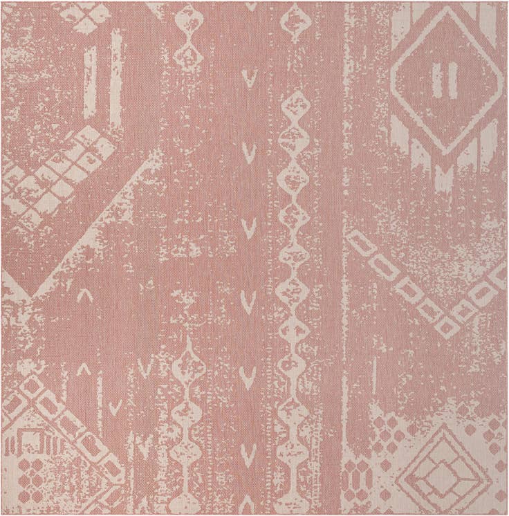Detail image of 13' x 13' Easy-Clean Bohemian Indoor / Outdoor Square Rug
