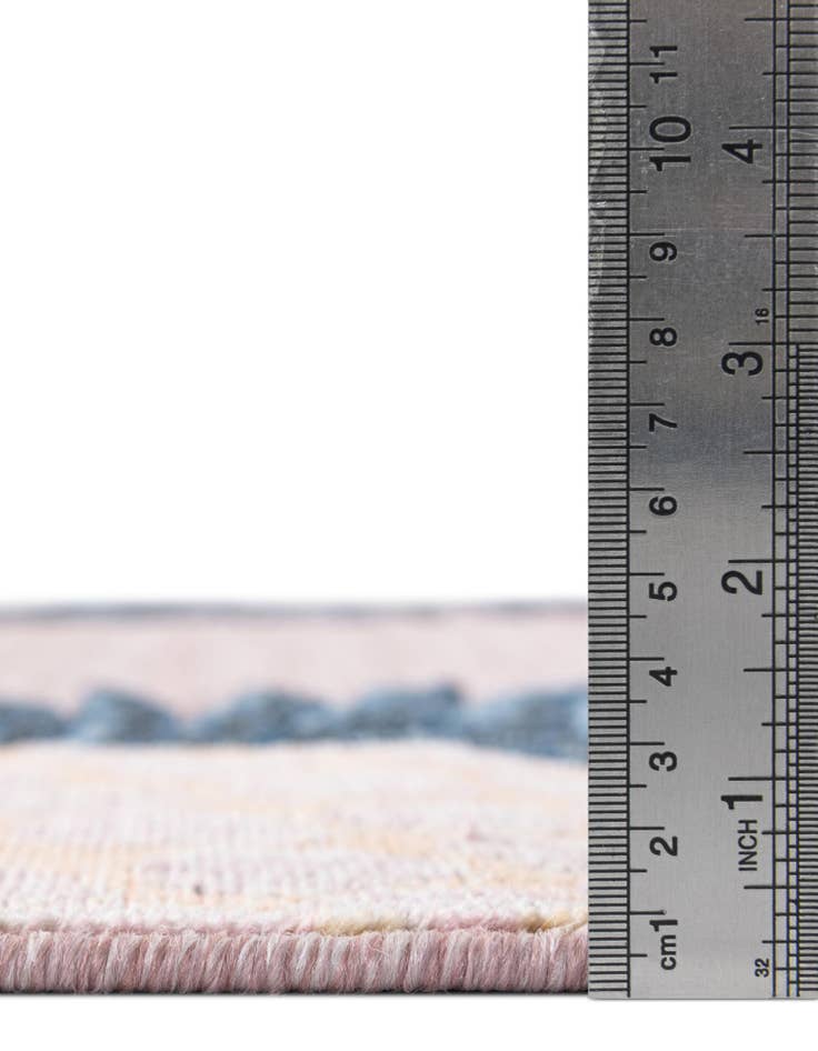 Detail image of 8' 2 x 8' 2  Washable Botanical Indoor / Outdoor Square Rug