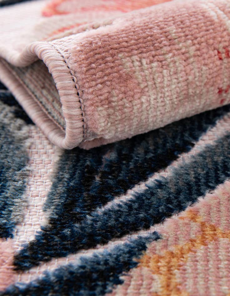 Detail image of 8' 2 x 8' 2  Washable Botanical Indoor / Outdoor Square Rug