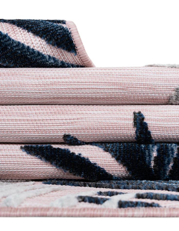 Detail image of 8' 2 x 8' 2  Washable Botanical Indoor / Outdoor Square Rug