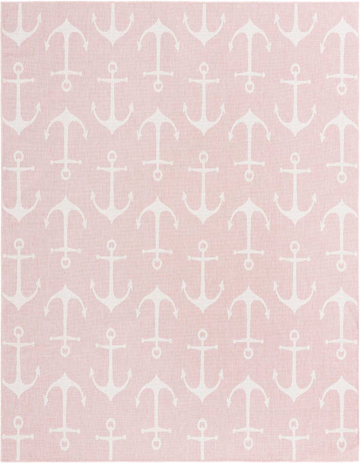 Detail image of 10' x 10' Easy-Clean Coastal Indoor / Outdoor Square Rug